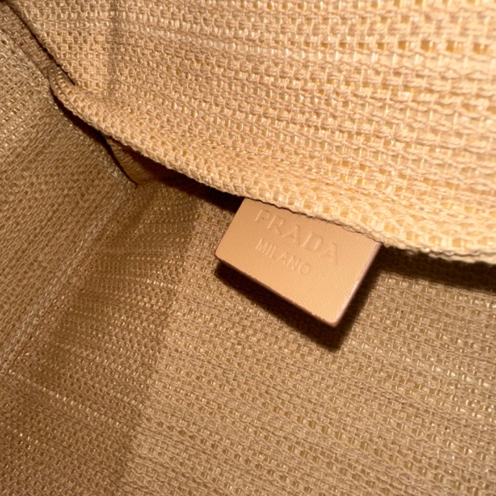 Authentic Prada Raffia Beige Limited Edition New … - image 7